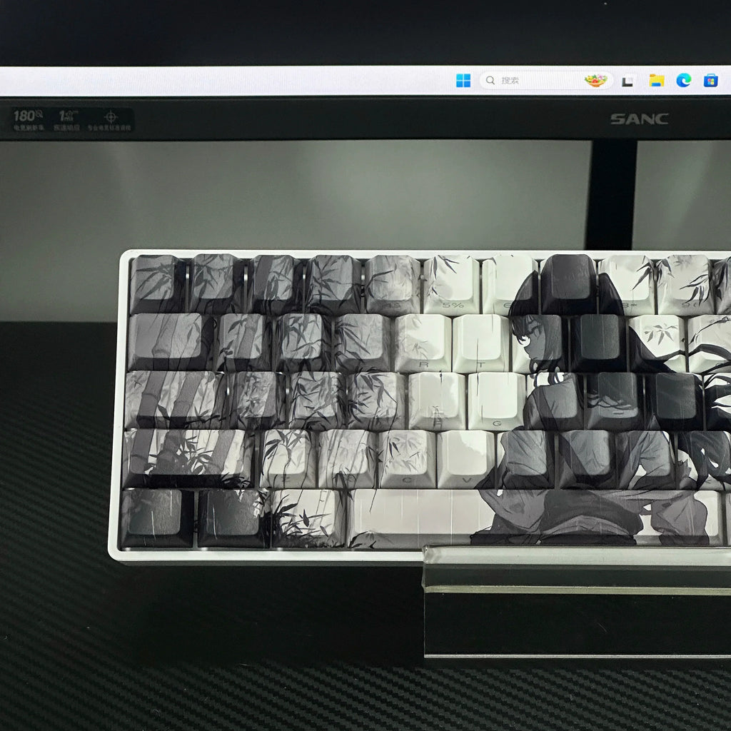 Anime Keycaps for Mechanical Keyboard High-Quality Sublimation PBT Material Suitable for Mad60 68 Keyboards Computer Peripherals