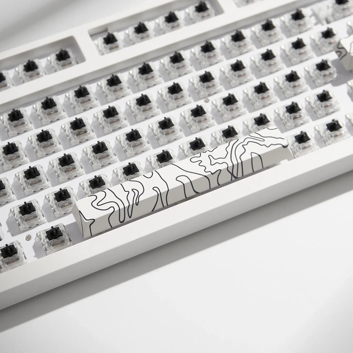 Coral Sea Keycap 4PCS Keycaps Cherry Profile Dye-Sub PBT keycaps Space Bar 6.25U ESC Enter Custom Keycap For Mechanical Keyboard