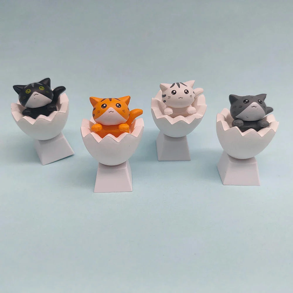 Customize Your Keyboard with Cute Cat Keycaps - PBT Axis Cherry MX Artisan Anime Pink Kawaii Accessories