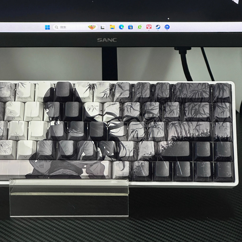 Anime Keycaps for Mechanical Keyboard High-Quality Sublimation PBT Material Suitable for Mad60 68 Keyboards Computer Peripherals