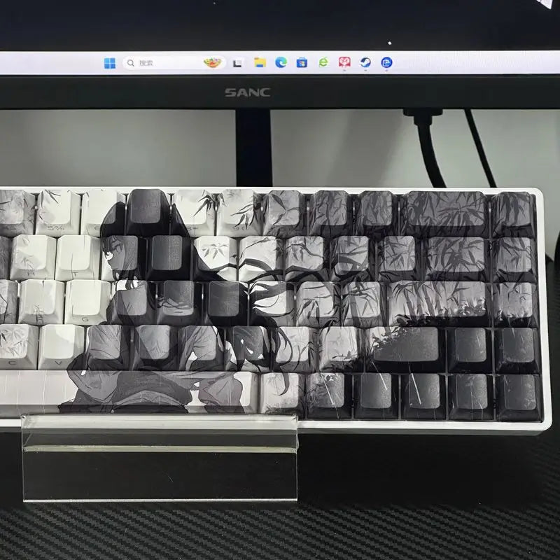 Anime Keycaps for Mechanical Keyboard High-Quality Sublimation PBT Material Suitable for Mad60 68 Keyboards Computer Peripherals