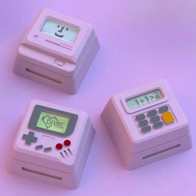 K-04 Keyboard Keycaps 3In1 For Mechanical Classic Retro Cute Transparent Key Cap Suit Cute Button Personalized Keycaps