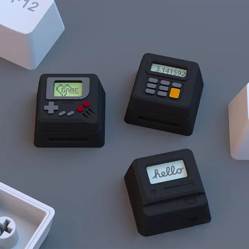 K-04 Keyboard Keycaps 3In1 For Mechanical Classic Retro Cute Transparent Key Cap Suit Cute Button Personalized Keycaps