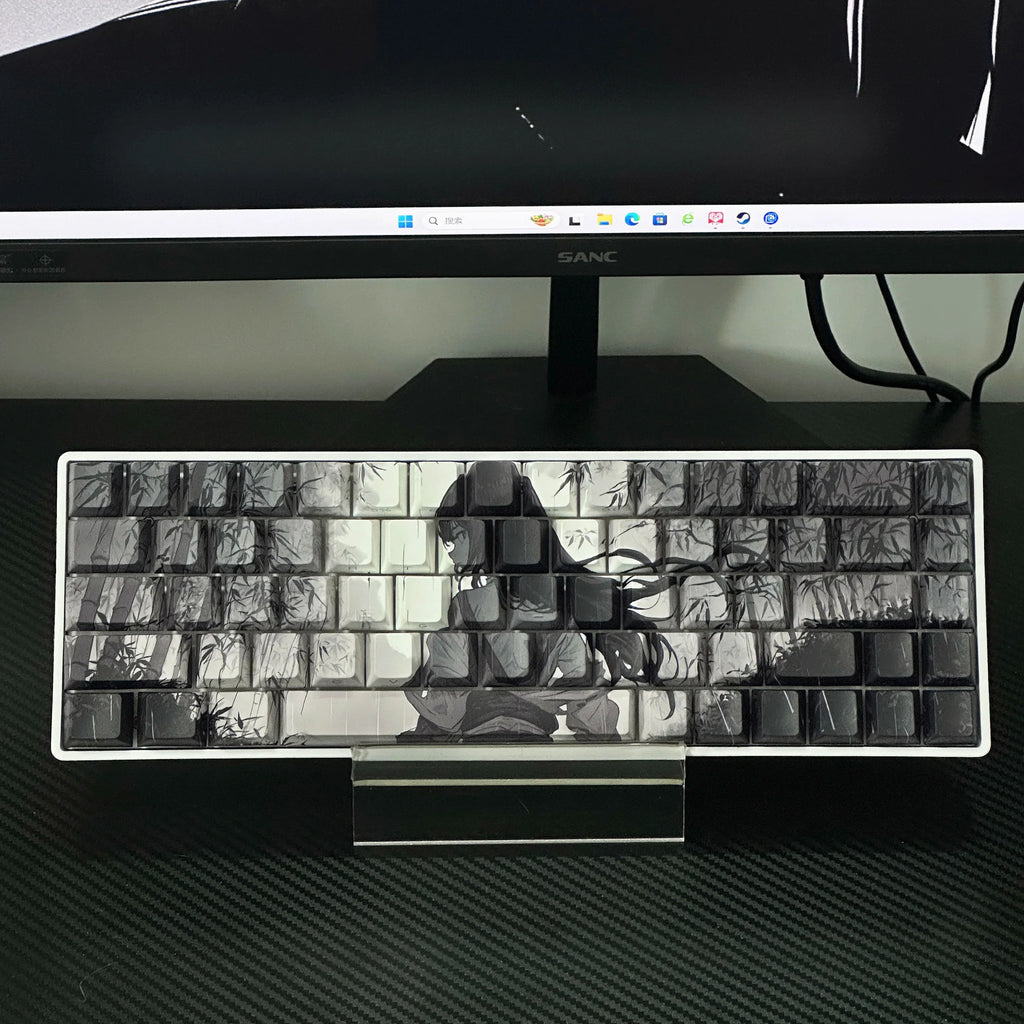 Anime Keycaps for Mechanical Keyboard High-Quality Sublimation PBT Material Suitable for Mad60 68 Keyboards Computer Peripherals